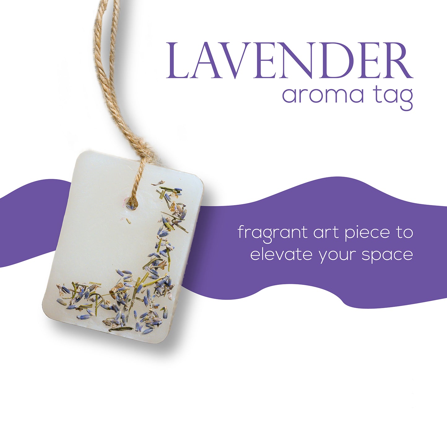 lavender aroma tag