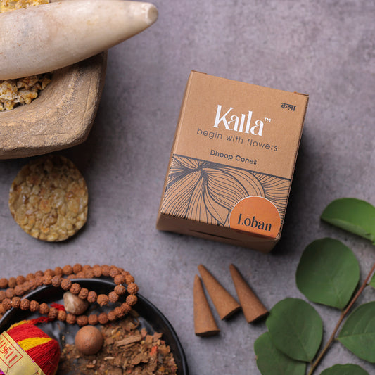 Kalla Natural Incense Cone - Loban