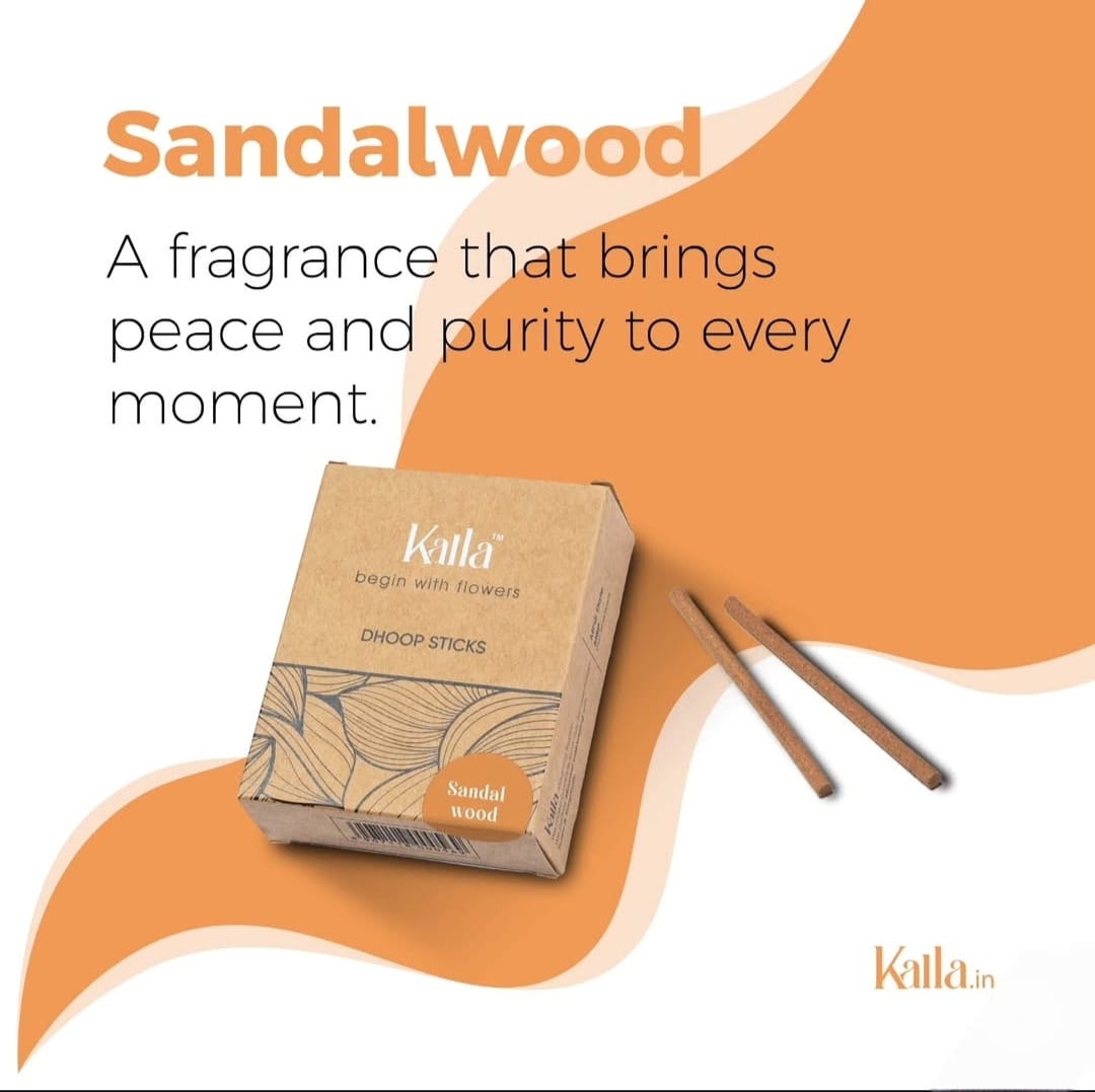 Kalla Natural Dhoop Sticks - Sandalwood