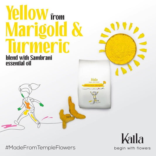 KALLA YELLOW NATURAL GULAAL | 100g Color