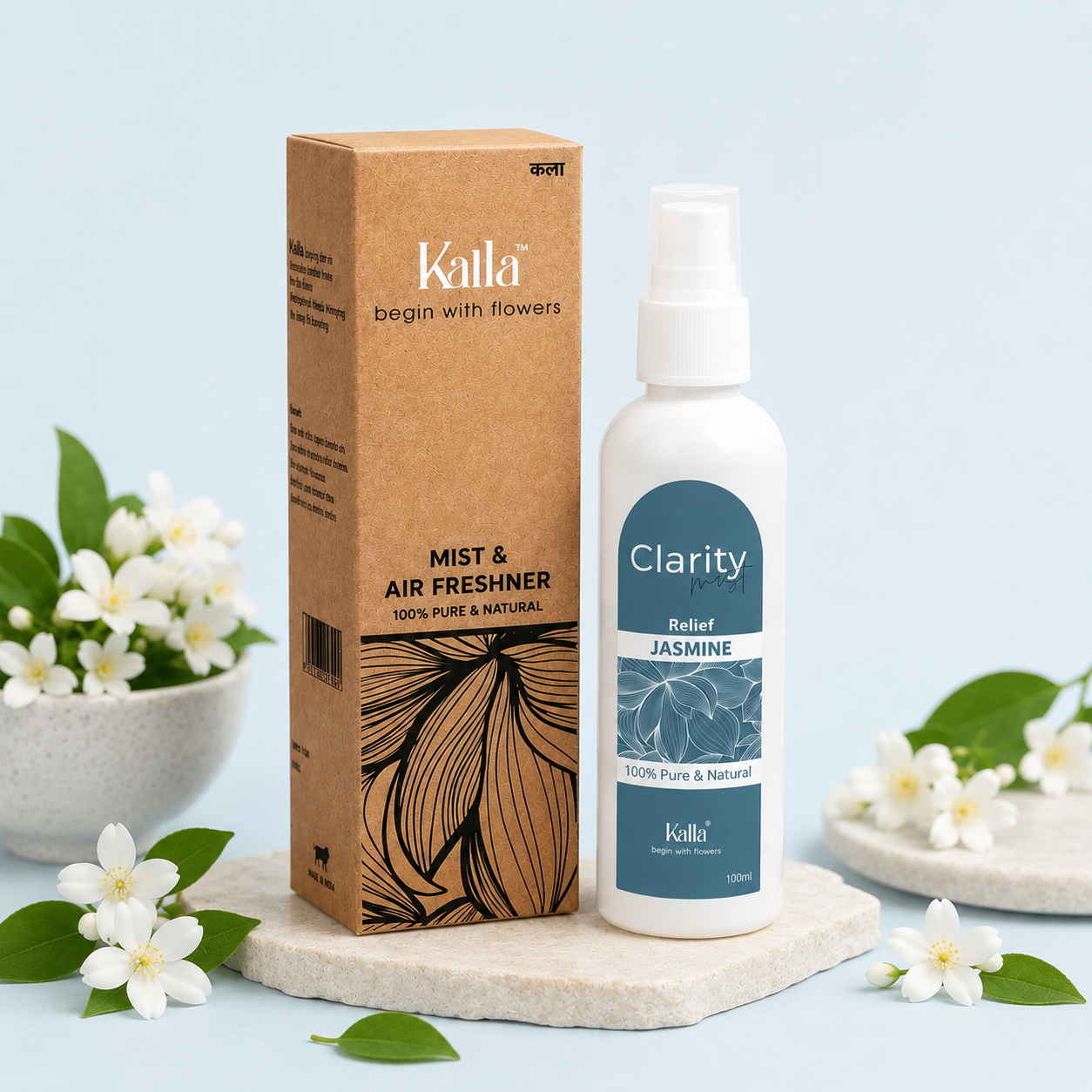 Kalla Air Freshner (100ml)- Jasmine Clarity & Relief