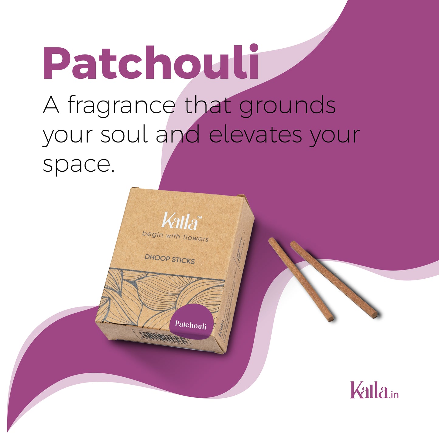 Kalla Patchouli Dhoop Stick