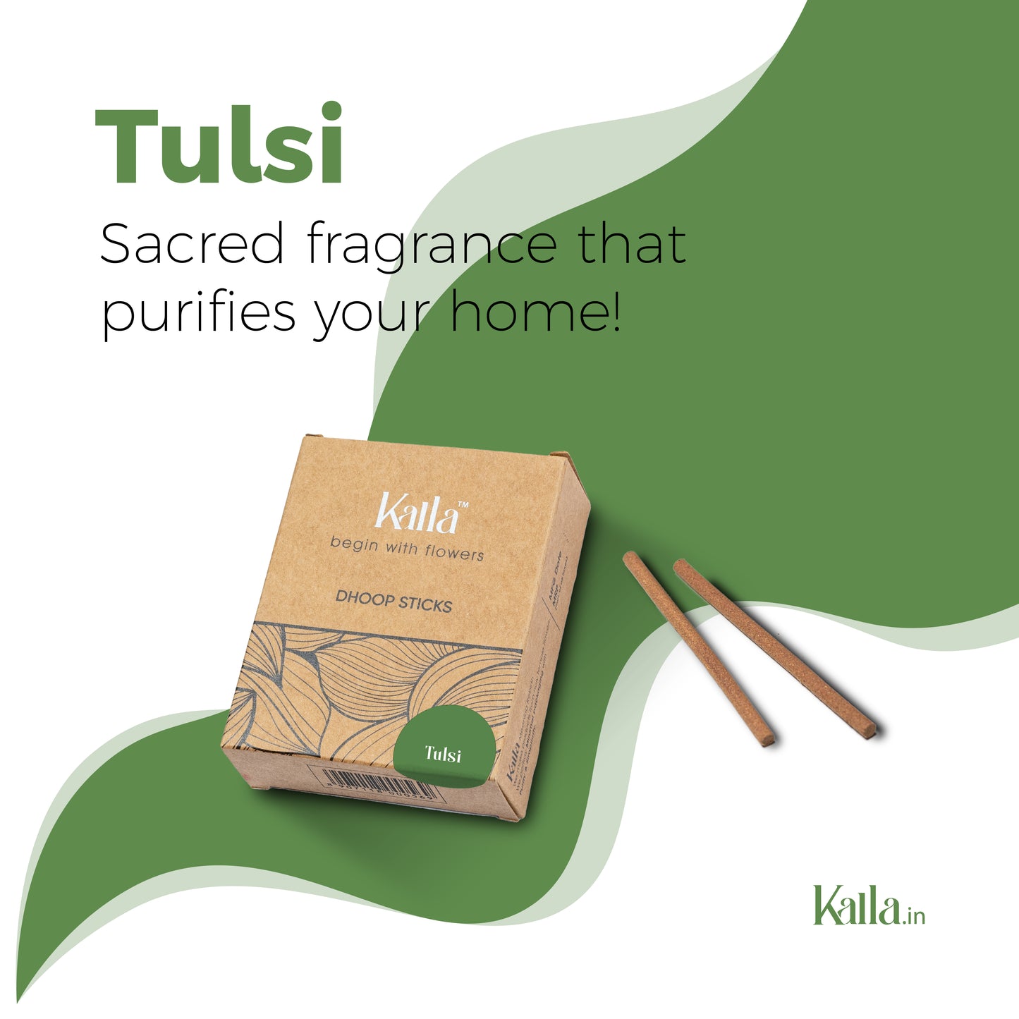 Kalla Tulsi Dhoop Stick