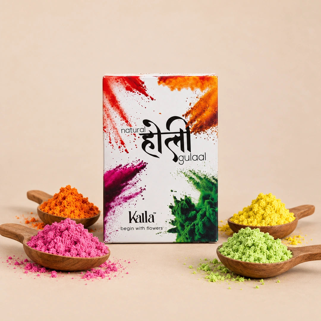 Natural Holi Gulaal - Set of 4 Colours (50g Each)