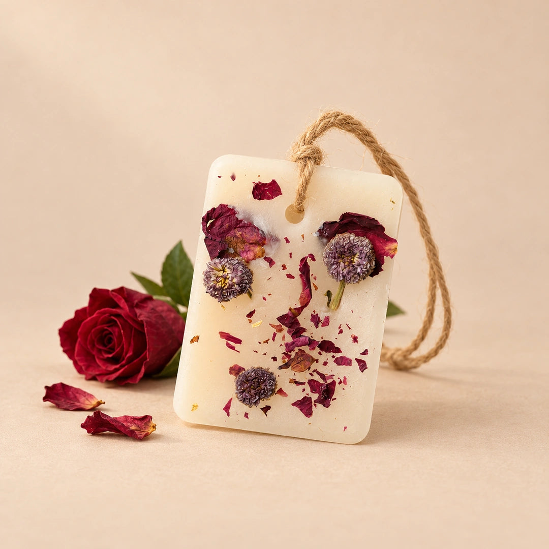 rose aroma tag
