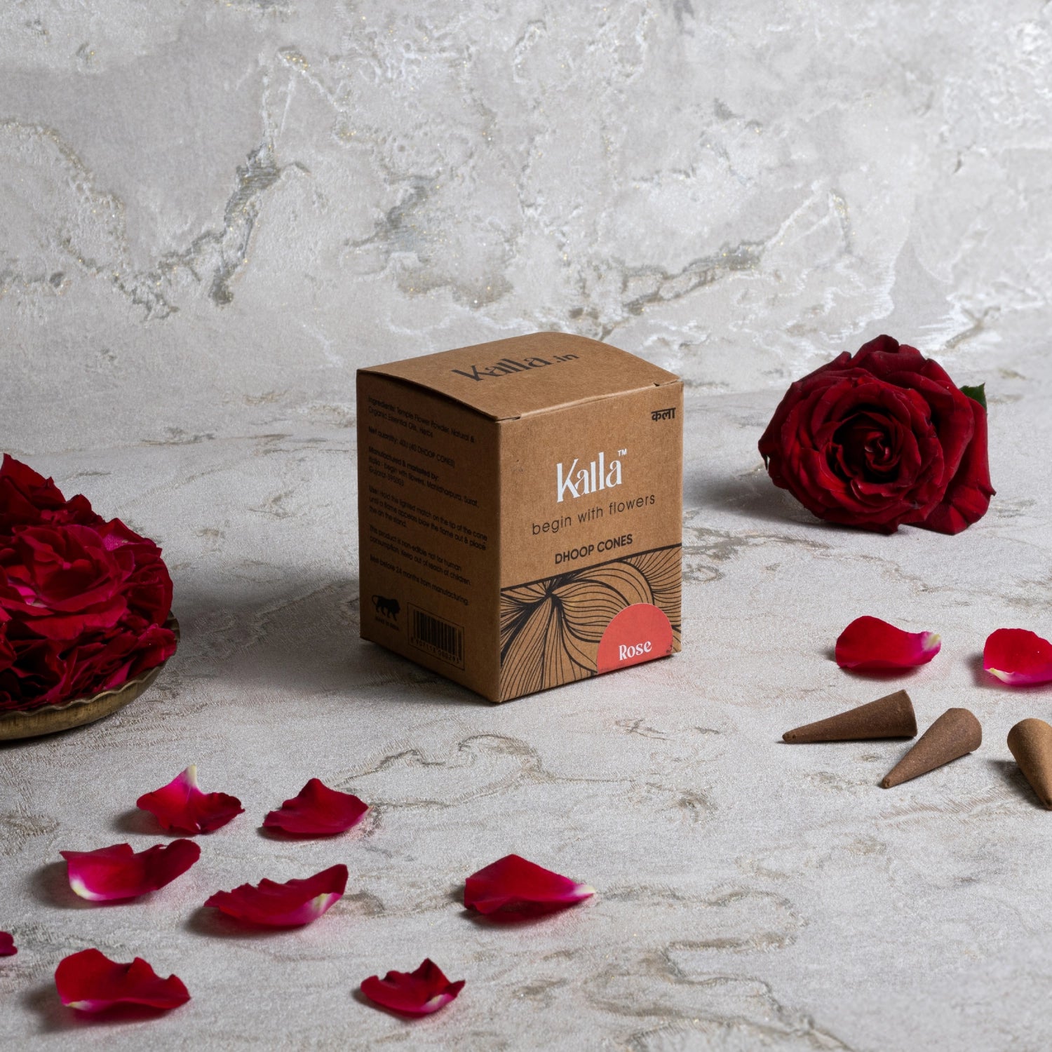 Rose Dhoop Cones