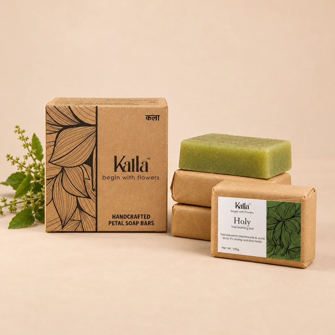 Tulsi Bathing Bars (Pack of 4)