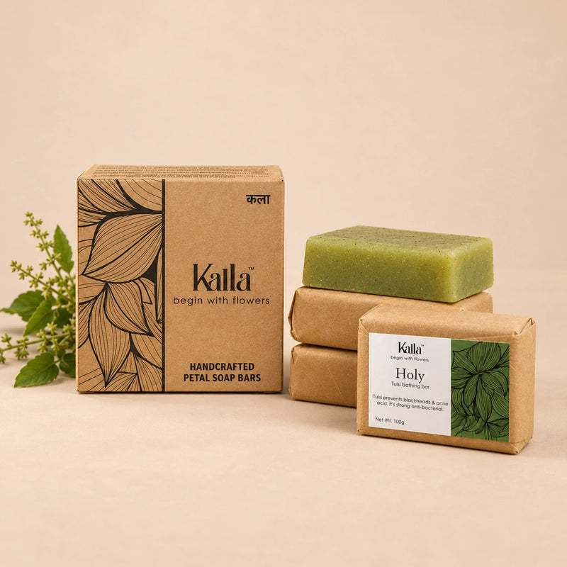 Tulsi Bathing Bars (Pack of 4)