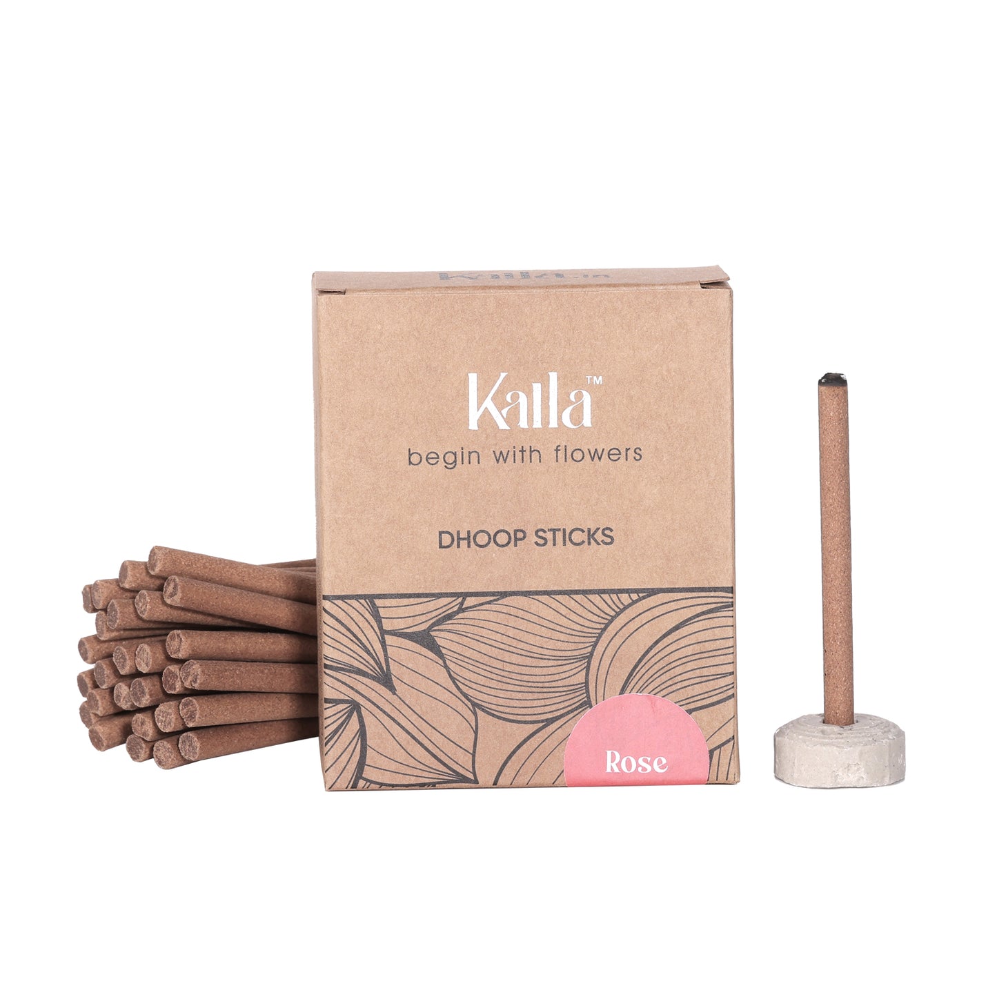 Kalla Natural Dhoop Sticks - Rose