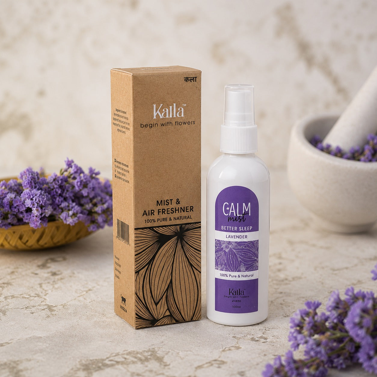 Kalla Mist & Air Freshner (100ml)- Lavender Calm Mist