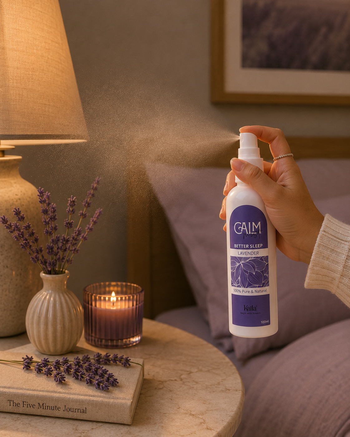 Kalla Mist & Air Freshner (100ml)- Lavender Calm Mist