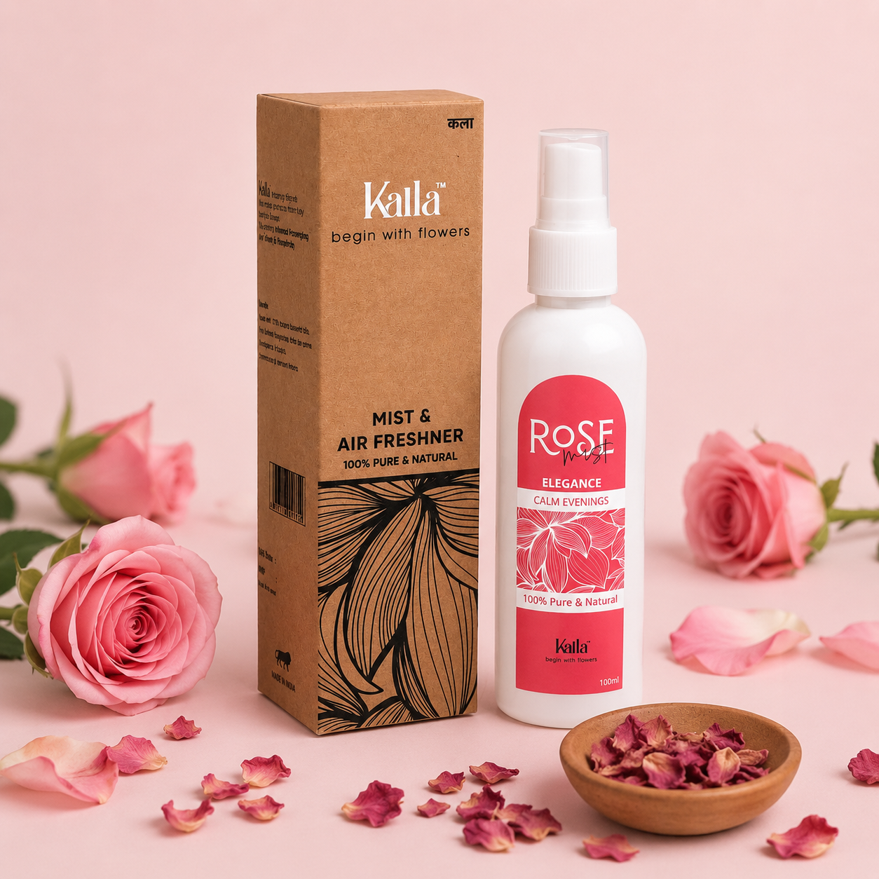 Kalla Mist & Air Freshner (100ml)- Rose Mist — Serenity & Elegance Mist