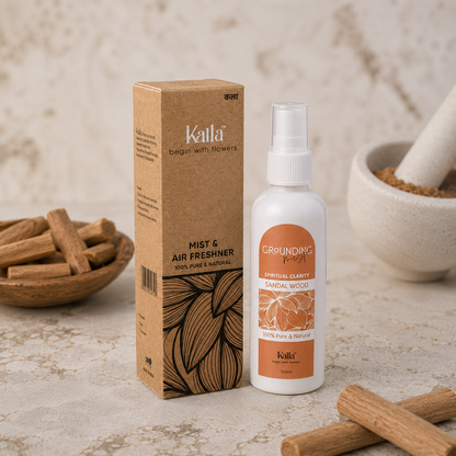 Kalla Mist & Air Freshner (100ml)- Sandalwood Grounding Mist